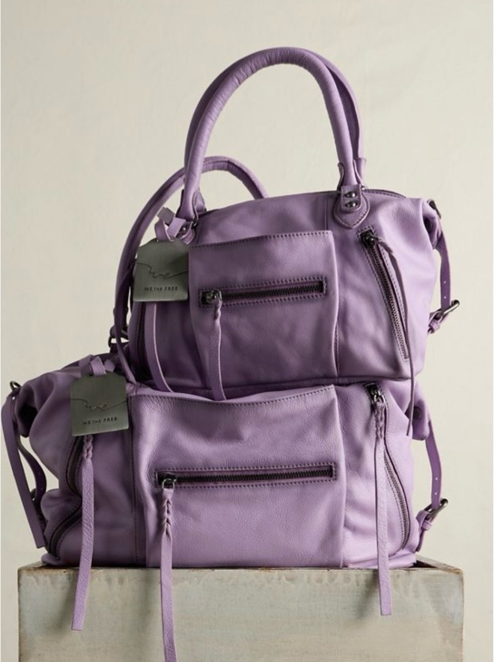 EUC Free People Emerson Bag Lilac